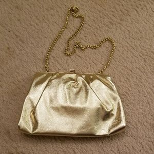 Vintage Gold Clutch Bag